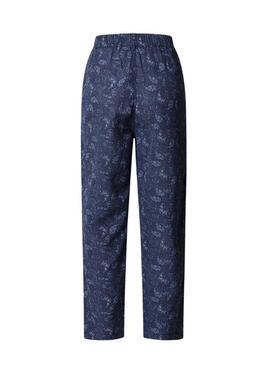 Pantaloni Pepe Jeans Amanda paisley blu per donna