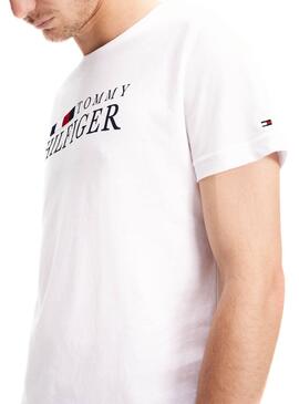 T-Shirt Tommy Hilfiger RWB Bianco