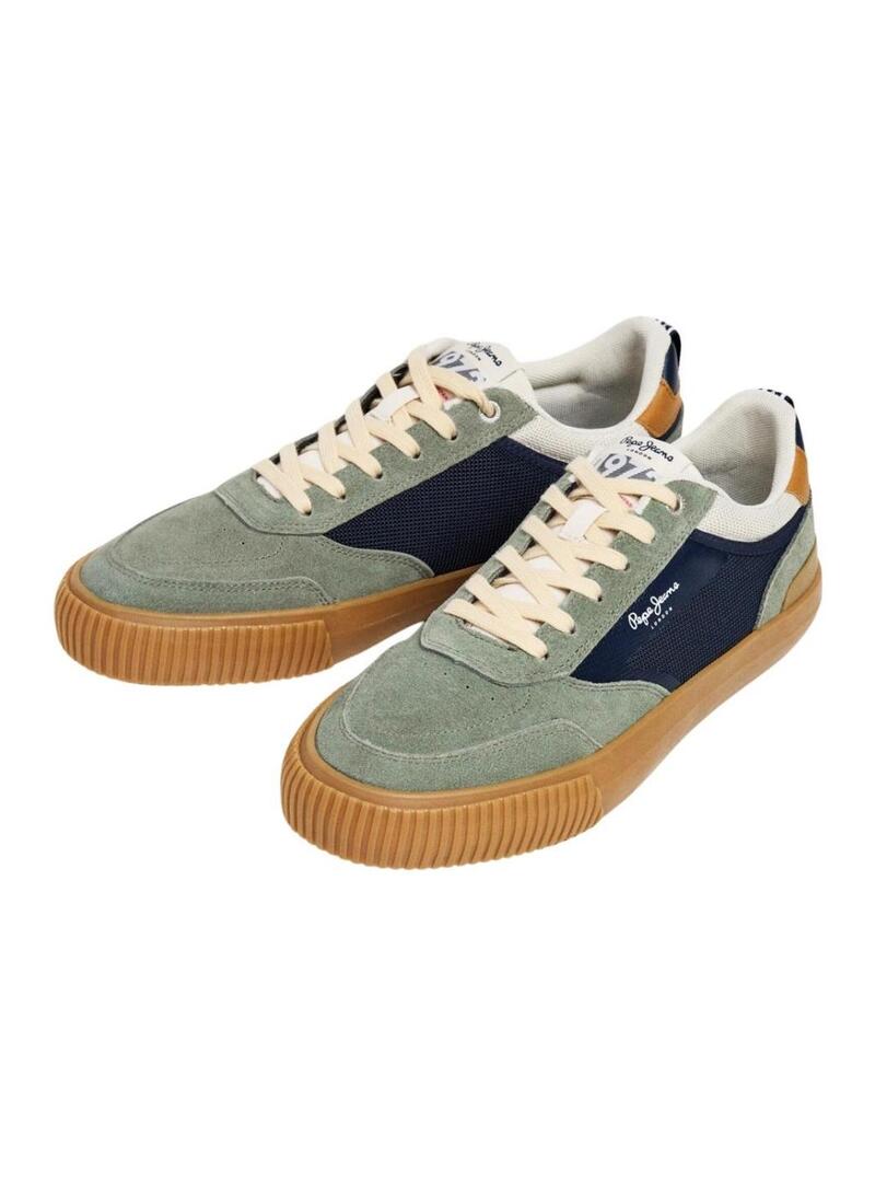 Scarpe Pepe Jeans Nolan Street verdi per uomo