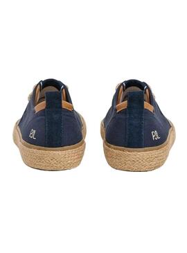 Espadrillas Pepe Jeans Port blu scuro per uomo.