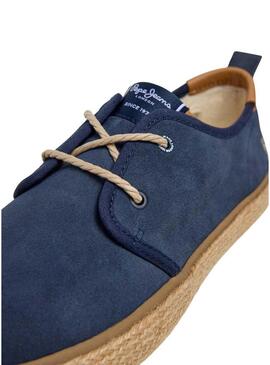 Espadrillas Pepe Jeans Port blu scuro per uomo.