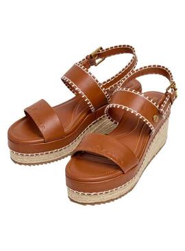 Sandali Pepe Jeans Billie marrone per donna.