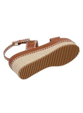 Sandali Pepe Jeans Billie marrone per donna.