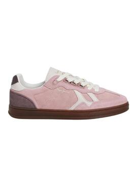 Scarpe da ginnastica Pepe Jeans Ball in pelle rosa per donna
