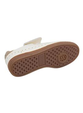 Sneakers Pepe Jeans Ball Studs in pelle con borchie bianche per donna