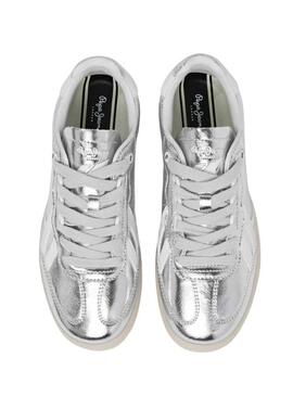 Scarpe Pepe Jeans Ball Sparkly metallico per donna