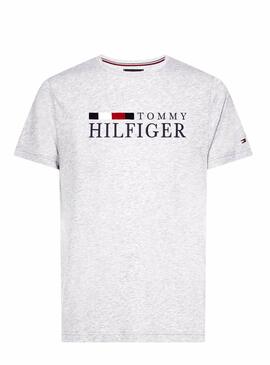 T-Shirt Tommy Hilfiger RWB Grigio Uomo