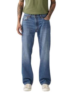 Pantaloni jeans Levis 555 Relaxed blu per uomo