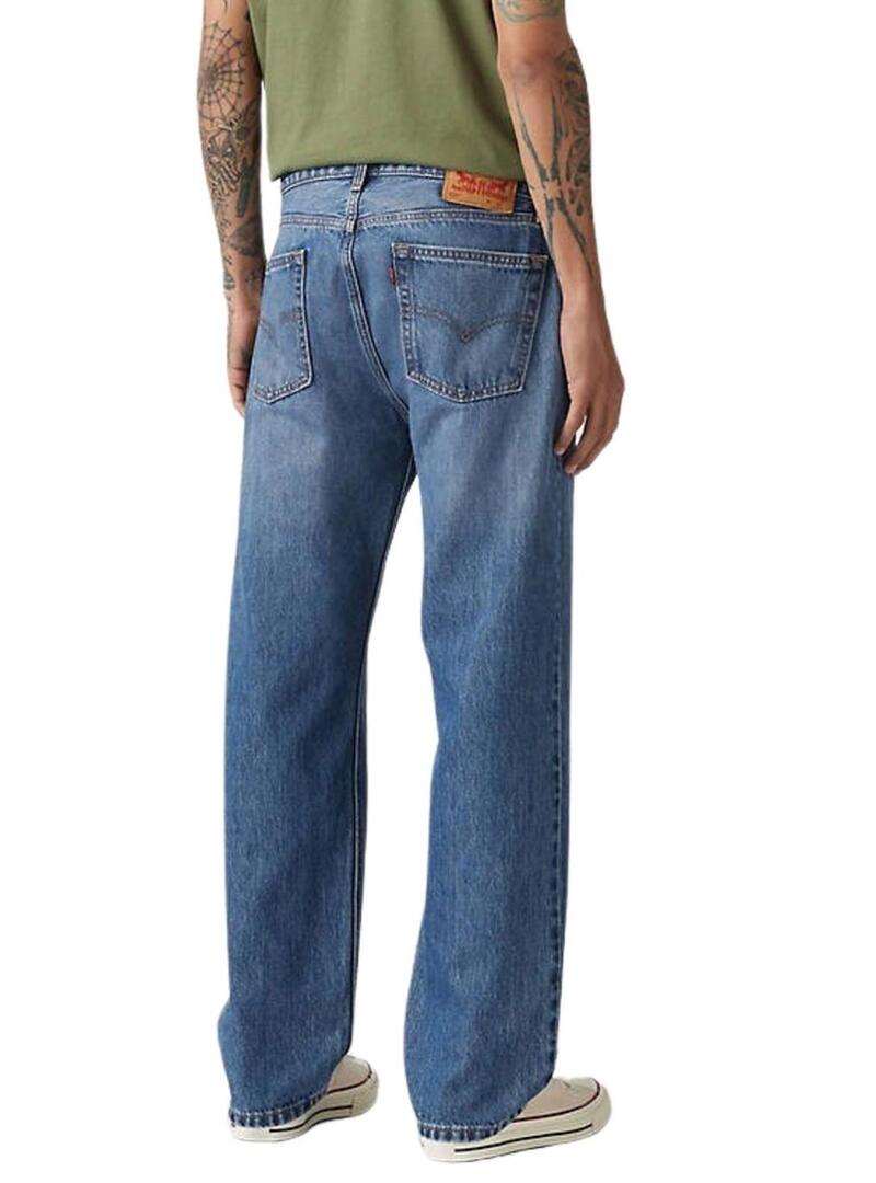 Pantaloni jeans Levis 555 Relaxed blu per uomo