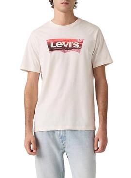 Maglietta Levis Graphic beige per uomo