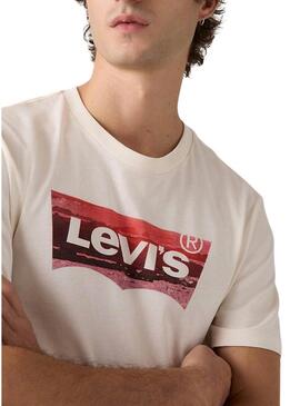 Maglietta Levis Graphic beige per uomo