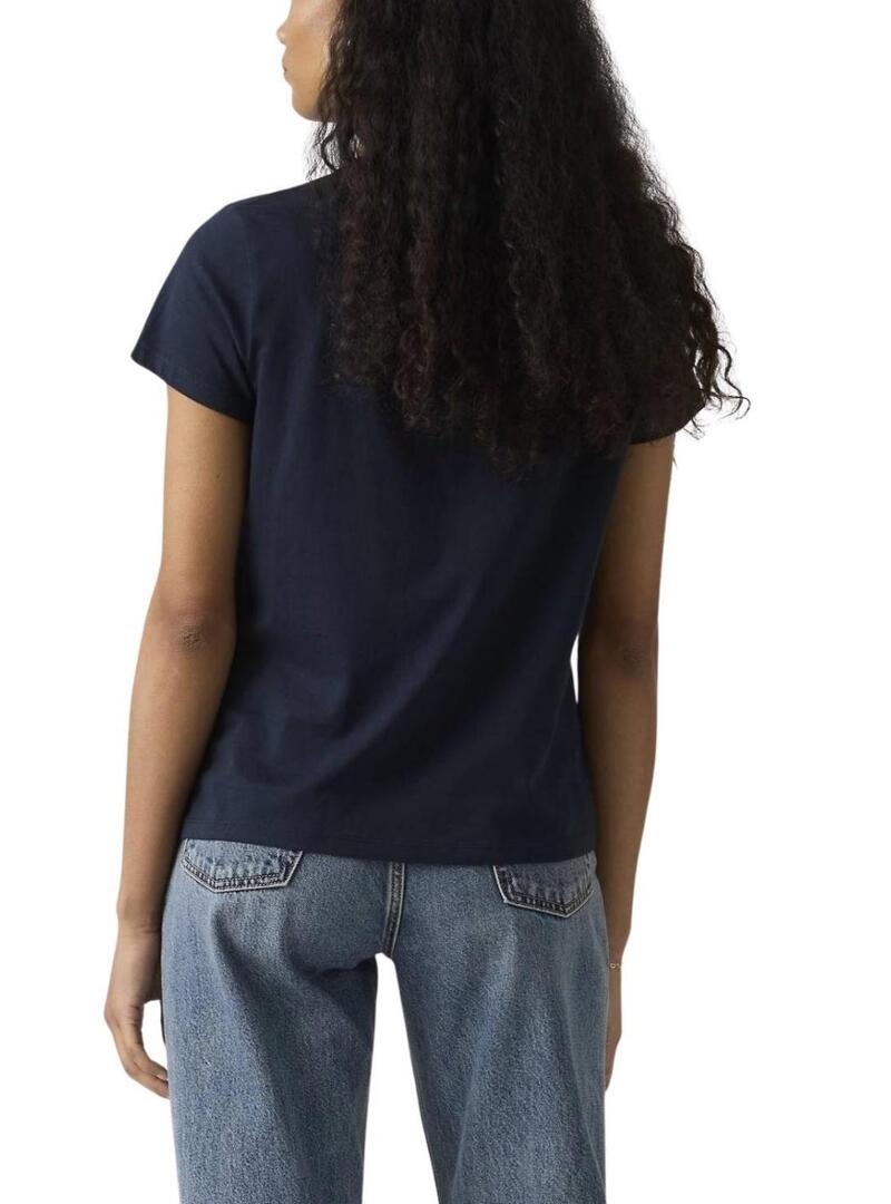 Maglietta Levis The Perfect Tee blu scuro per donna