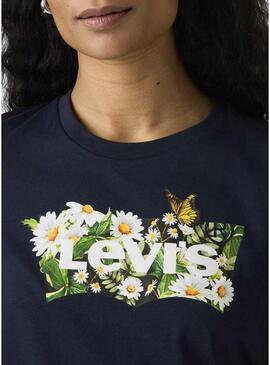 Maglietta Levis The Perfect Tee blu scuro per donna