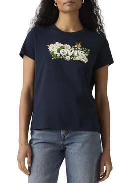Maglietta Levis The Perfect Tee blu scuro per donna