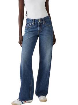 Pantaloni jeans Levis Superlow Loose blu scuro per donna