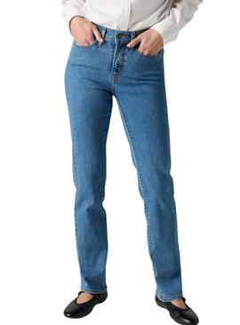 Jeans Levis 314 Shaping Straight blu per donna.