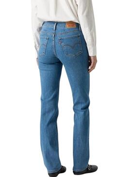 Jeans Levis 314 Shaping Straight blu per donna.