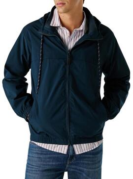 Giacca antivento Pepe Jeans Sebulon blu scuro per uomo.