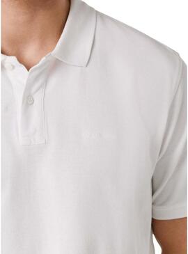 Polo Pepe Jeans Oscar bianco per uomo
