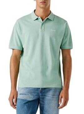 Polo Pepe Jeans Oscar turchese blu per uomo