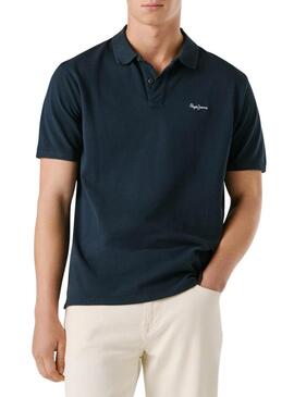 Polo Pepe Jeans Oscar blu navy per uomo