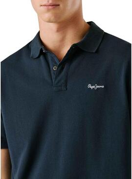 Polo Pepe Jeans Oscar blu navy per uomo