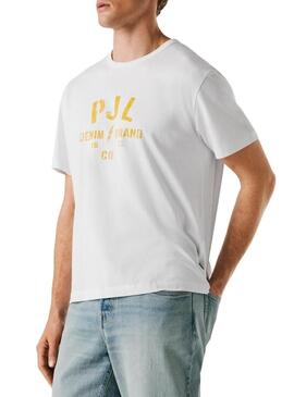 Maglietta Pepe Jeans Gunner bianca per uomo