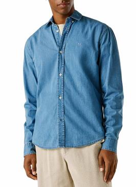 Camicia in denim Pepe Jeans Classic slim blu per uomo