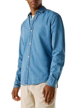 Camicia in denim Pepe Jeans Classic slim blu per uomo