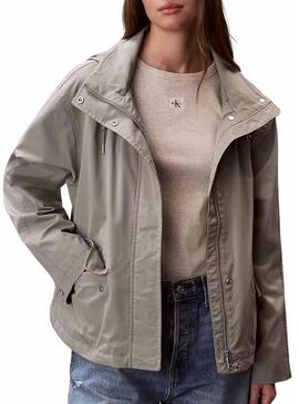 Parka Calvin Klein Jeans Tech verde per donna