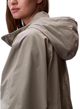 Parka Calvin Klein Jeans Tech verde per donna