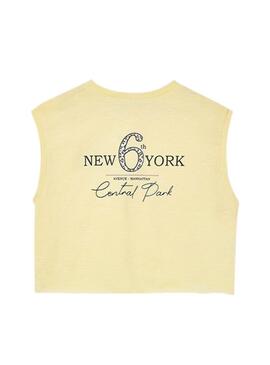 Maglietta senza maniche grafica Vaniglia