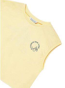 Maglietta senza maniche grafica Vaniglia