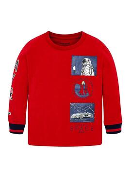 T-Shirt Mayoral Spazio Rosso Per Bambino