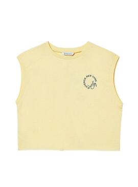 Maglietta senza maniche grafica Vaniglia