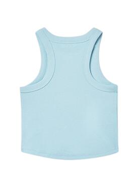 Maglietta Mayoral blu con borchie per bambina