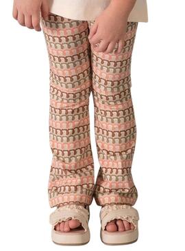 Set di fiori arancioni stampati per bambina