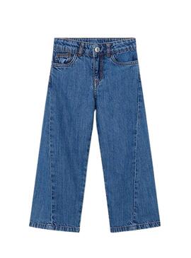 Pantaloni in denim Mayoral con chiusura a bottone blu per ragazzo