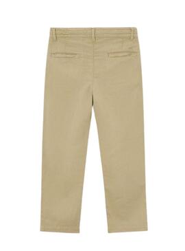 Pantaloni Chino Mayoral beige con coulisse per bambino