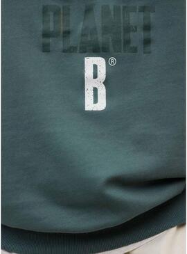 Felpa Ecoalf Bardera verde per uomo