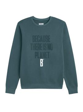 Felpa Ecoalf Bardera verde per uomo