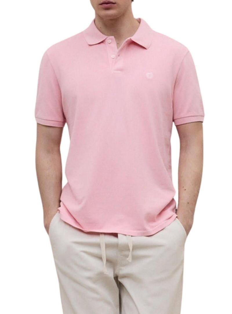 Polo Ecoalf Tedan rosa per uomo