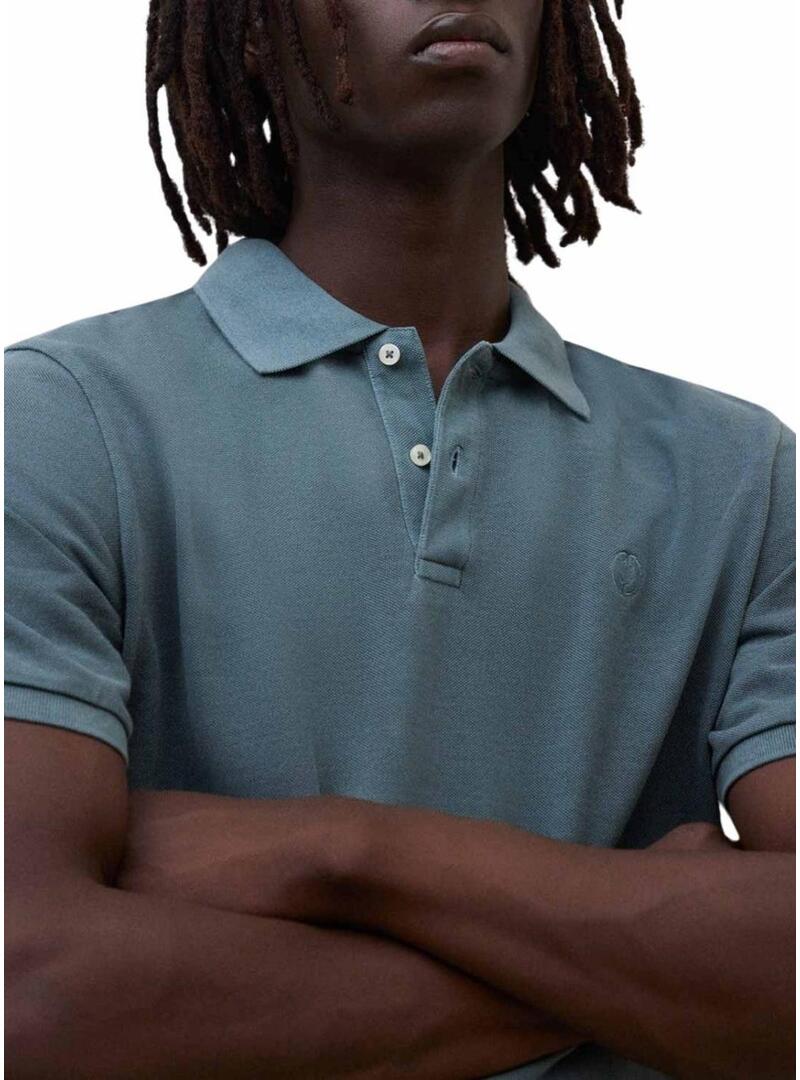 Polo Ecoalf Tedan verde per uomo