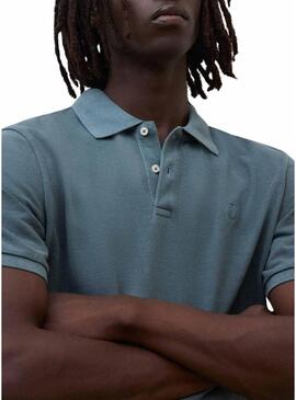 Polo Ecoalf Tedan verde per uomo