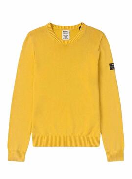 Maglia Ecoalf Tail gialla per uomo