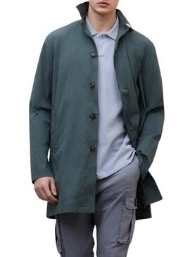 Impermeabile Ecoalf Packable Vestal verde per uomo.
