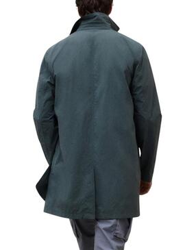 Impermeabile Ecoalf Packable Vestal verde per uomo.