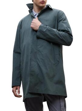 Impermeabile Ecoalf Packable Vestal verde per uomo.