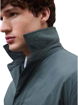 Impermeabile Ecoalf Packable Vestal verde per uomo.