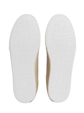 Scarpe Tommy Jeans Vulc in tela di cammello per uomo